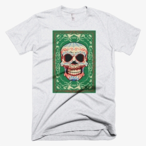 Smiling Colorful Skull Short Sleeve Unisex T-shirt #1614445