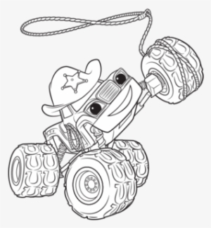 Blaze And The Monster Machines Darrington Coloring - Starla Blaze Coloring Page #1615276