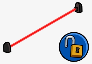 Lasers Transparent Security - Club Penguin Laser #1615626