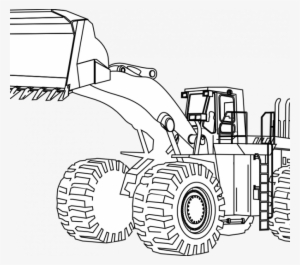 Machine Coloring Pages Construction Equipment Drawing - Погрузчик Раскраска #1615868