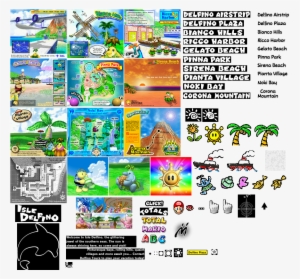 If Anyone Excels At Reading 3 Pixel Tall Text, Or At - Super Mario Sunshine Skybox #1615999