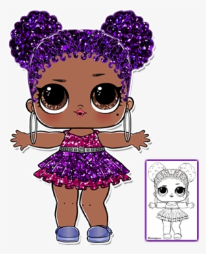 Purple Queen Lol Doll Coloring Page - Lol Surprise Coloring Pages #1616101