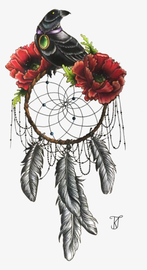 Dreamcatcher Transparent Floral Clip Royalty Free Download - Dreamcatcher With Flowers Transparent #1616184