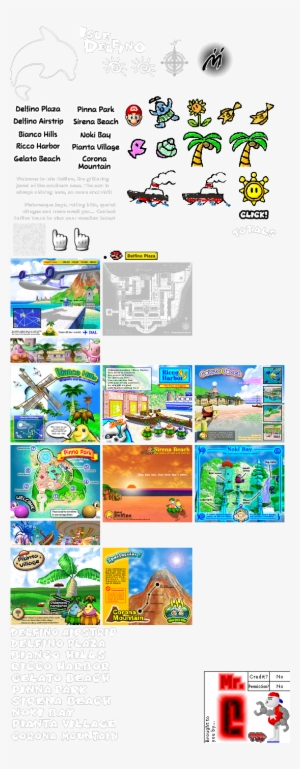 Map - Super Mario Sunshine Sprites #1616306