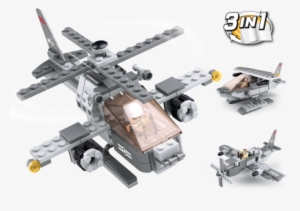 Sluban Attack Helicopter 3 In 1 M38 B0537g - Sluban M38 B0537g #1616355