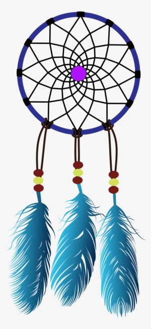 Dreamcatcher Transparent Blue - Dream Catcher Tattoo Design #1616661