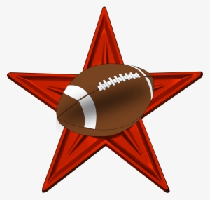 American Football Barnstar Hires - Brown Football Shower Curtain #1616892