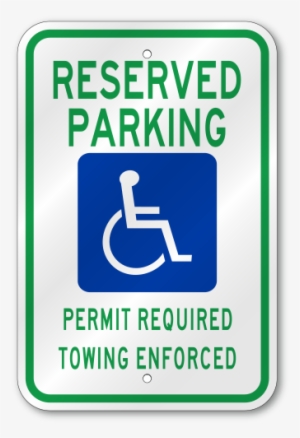 Arkansas State Handicap Sign - Handicap Parking Sign #1617396