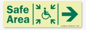 Glowsmart™ Directional Exit Sign, Handicap Area Sign - Incheon International Airport #1617423