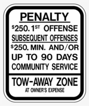 Eco Parking Sign, Handicapped Parking Penalty, New #1617561
