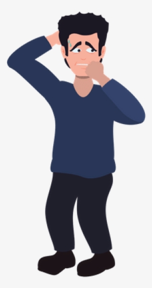 Scared - 0shares - Dessin Triste Homme #1617639