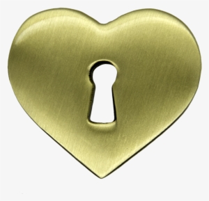 Heart Keyhole Pin, Gold - Gold Keyhole #1617748