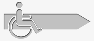 Arrow Direction Wheelchair Handicap Disabl - Disability #1617777