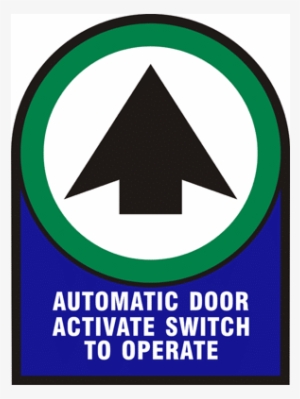 Automatic Caution Door Sign #1617841