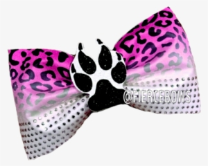 Jungle Fever Rhinestone And 3d Center Tailless Bow - Cheerleading #1618355