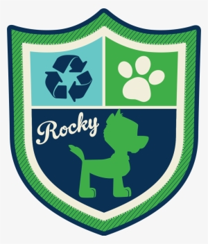 Paw Patrol Rocky Badge Alt - Paw Patrol #1618709