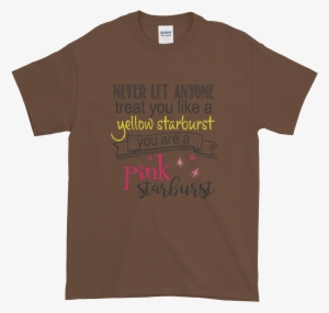 Short Sleeve T-shirt Pink Starburst Not Yellow Starburst - Shirt #1619248