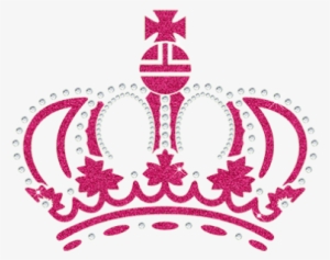 Cstar Motif Rose Crown With Maple Leaves With Glitter - Stencil #1619510