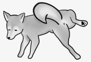 Peeing Shiba Inu Dog Turned Into Stone - Cartoon #1619852