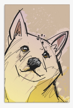 Shiba Inu Canvas P011 - Dog #1619943