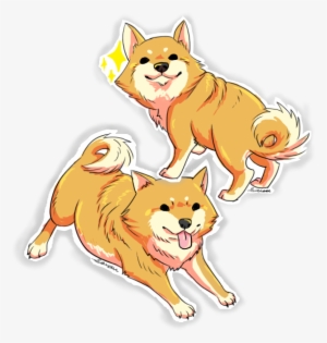 Shiba Inu Stickers - Free Transparent PNG Download - PNGkey