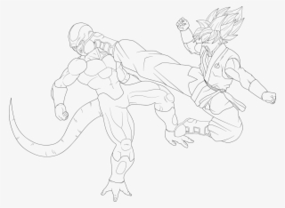 28 Collection Of Goku Vs Frieza Coloring Pages - Goku #1620189