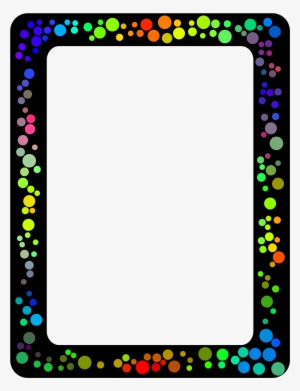 Vector Transparent Library Border Big Image Png - Border Design Polka Dots #1620517