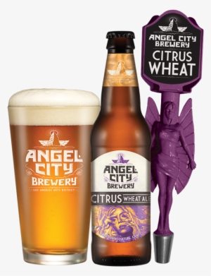 Acb Citruswheat Pint Bottle Tap - Angel City Citrus Wheat #1620831