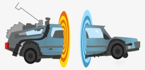 Flashback To The Future El Estoque Vector Royalty Free - Delorean Time Machine Transparent #1620850