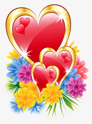 Pin By Ynnam On Png Frames/ Borders/clipart - Hearts And Flowers Png #1621040 Pin By Ynnam On Png Frames/ Borders/clipart - Hearts And Flowers Png #1621040