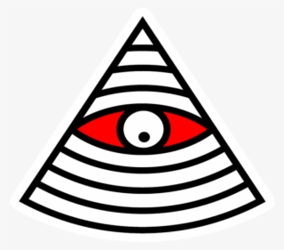 Illuminati Eye Sticker - Illuminati Eye Vector #1621651