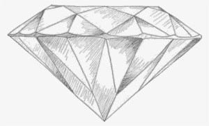Drawn Diamonds Detailed - Pencil Drawing Of A Diamond #1622183