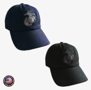 Embroidered Eagle, Globe & Anchor Unstructured Cap - Baseball Cap #1622648