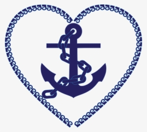 Anchor Chain Nautical Ocean Sea Water Mari - Heart Anchor Clip Art #1622678 Anchor Chain Nautical Ocean Sea Water Mari - Heart Anchor Clip Art #1622678