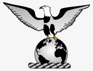 Eagle Over Globe Clip Art At Clker - Globe #1622772