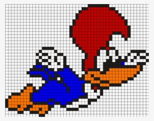Woody Woodpecker Perler Bead Pattern - Pixel Art Pica Pau #1623867