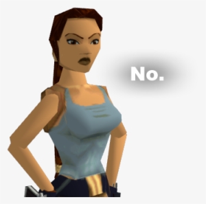 Fyi, The Original Lara Was Supposed To Be A Latina - Lara Croft Face Ps1 #1624596