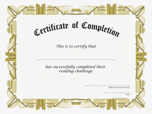 Blank Certificate Of Achievement Main Image Download - Certificate Of ...