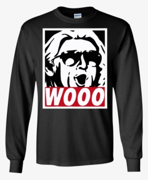 Wooo Ric Flair Shirt Funny Wrestling Nature Boy Classic - Mickey Mouse Mens Long Sleeve #1625393