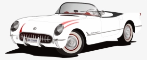 Corvette Cliparts Png - Classic White Convertible Ford Thunderbird Iphone 4 #1625650