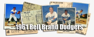 1961 Bell Brand Dodgers Baseball Cards - 1961 Bell Brand Dodgers #30 Maury Wills Psa 6 A6496 #1625914