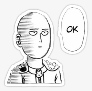 Vector Freeuse Download One Punch Man Stickers By Theonlymonkey - Anime One Punch Man Funny #1626201