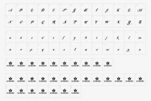Font Preview Character Map - Font #1626894