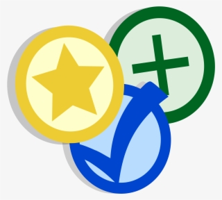 Yellow Star, Blue Check, Green Plus - Plus Check #1627300