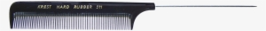 #511 Hard Rubber Steel Rattail Comb - Comair #1627306