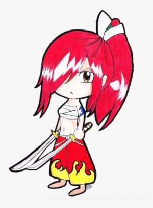 Png Royalty Free Stock Scarlet Chibi By Kawaiichanni - Erza Scarlet Kawaii Chibi #1627745