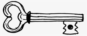 Heart Clipart Techflourish Collections Png Transparent - Heart Key Clipart Black And White #1628231