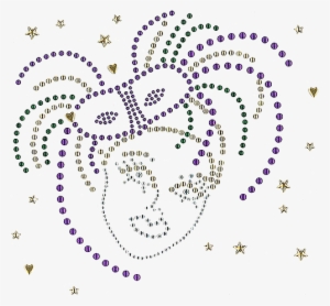 Face & Mardi Gras Mask - Illustration #1628301