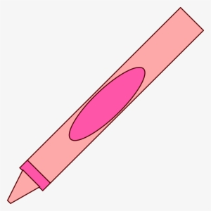 Crayon Clipart Simple - Color Rosado Lapiz Animado #1628603