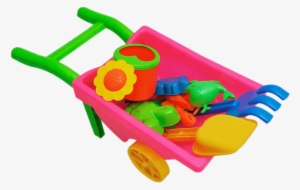 Beach Toys In Plastic Wheelbarrow - Portable Network Graphics #1628652